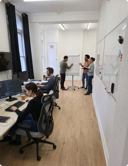 Team collaborating